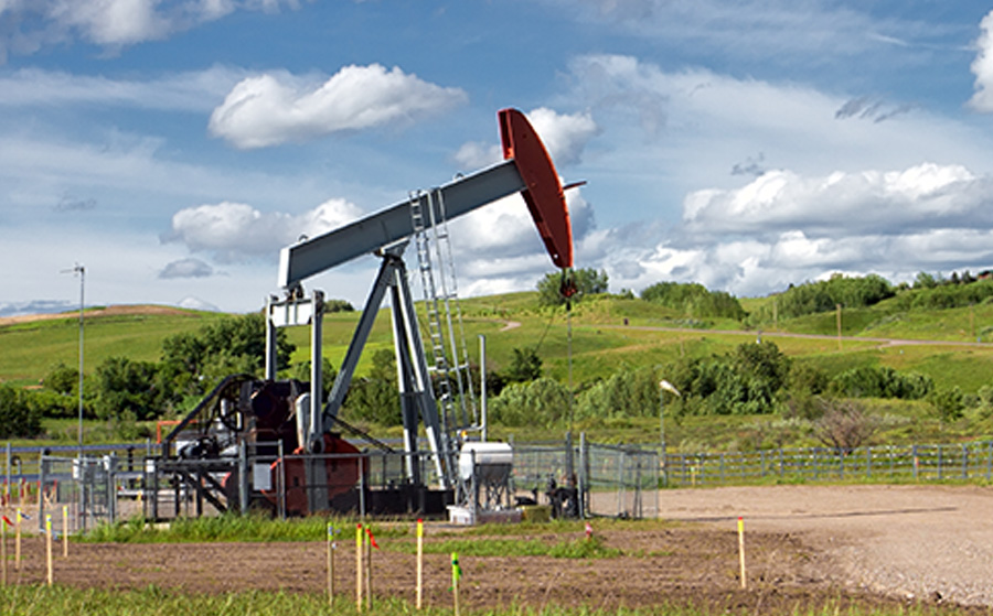 pumpjack on an oil well